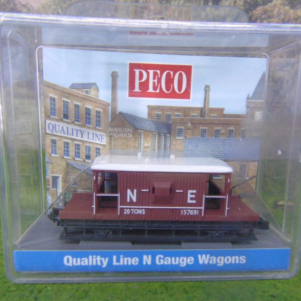 NR-28E15ft Brake Van, NE, Bauxite