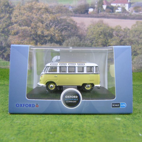 76VWS014 VW Sanba Bus Yellow/White