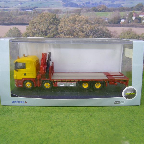 76SCL005 Scania Crane Lorry Yellow
