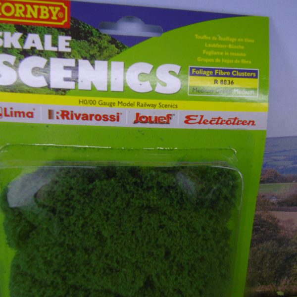 Hornby R8836 Foliage Fibre Clusters Medium Green Medium