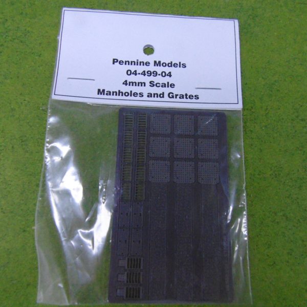 04-499-04 4mm Manholes and Grates (British Outline)