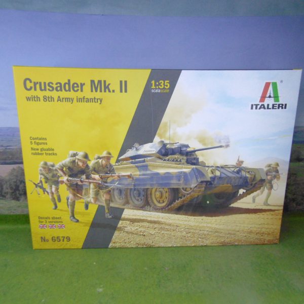 Italeri 6579 Crusader Mk.II with 8th Army Infantry